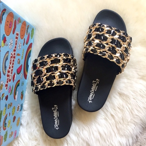 Jeffrey Campbell | Shoes | Jeffrey Campbell Edie Platform Chain Slide  Sandals | Poshmark
